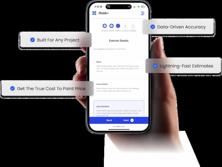 Estimate app mobile preview